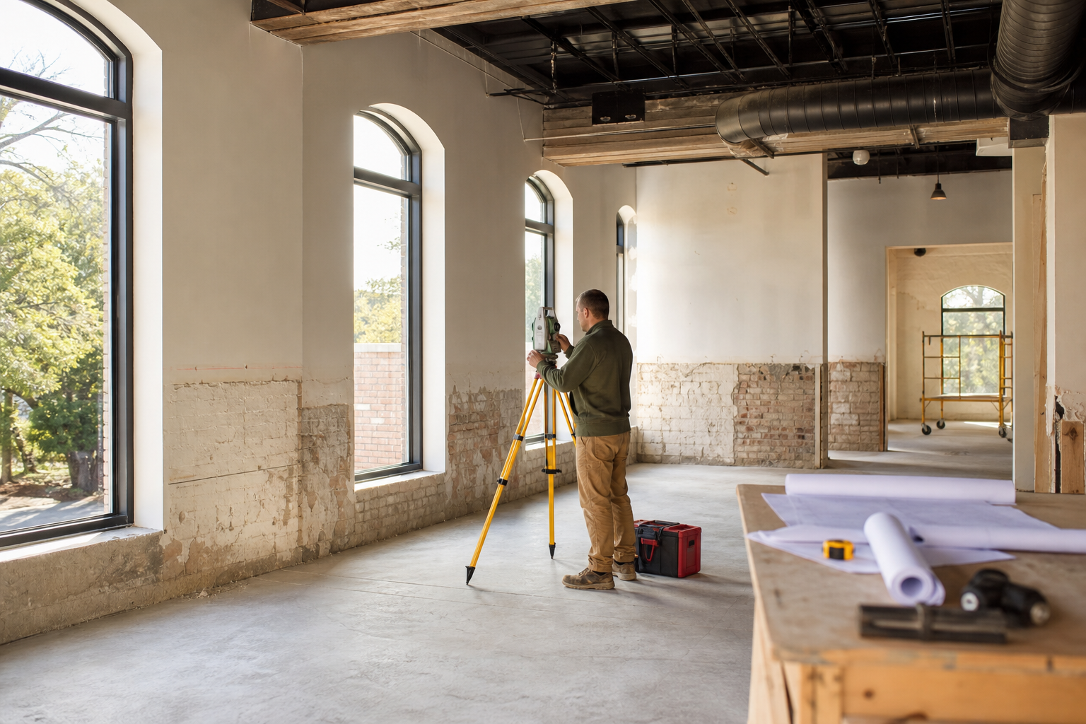 Existing-Space Survey for a Commercial Renovation