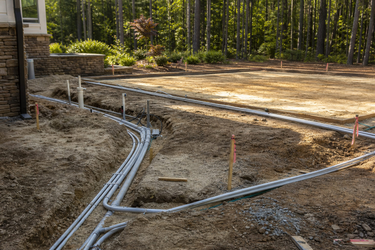 Outdoor Kitchen Utility Routes Before the Patio Layout Is Final