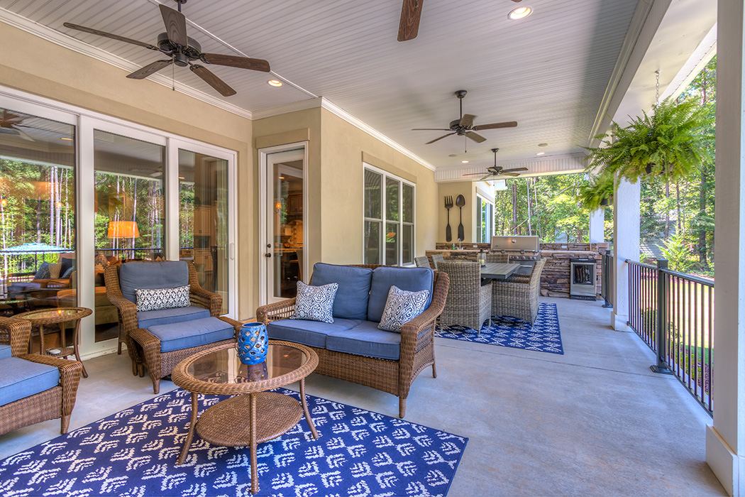 Covered porch and outdoor living addition by Cooper Development Group