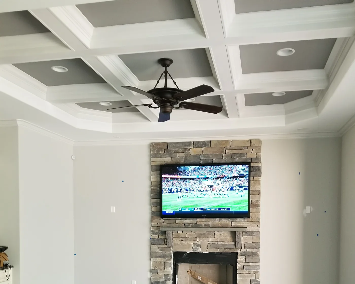 The Arlington — Living Room Fireplace