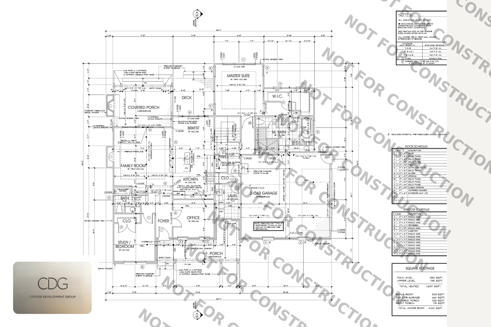 The Arlington — Floor Plan (sample, watermarked)