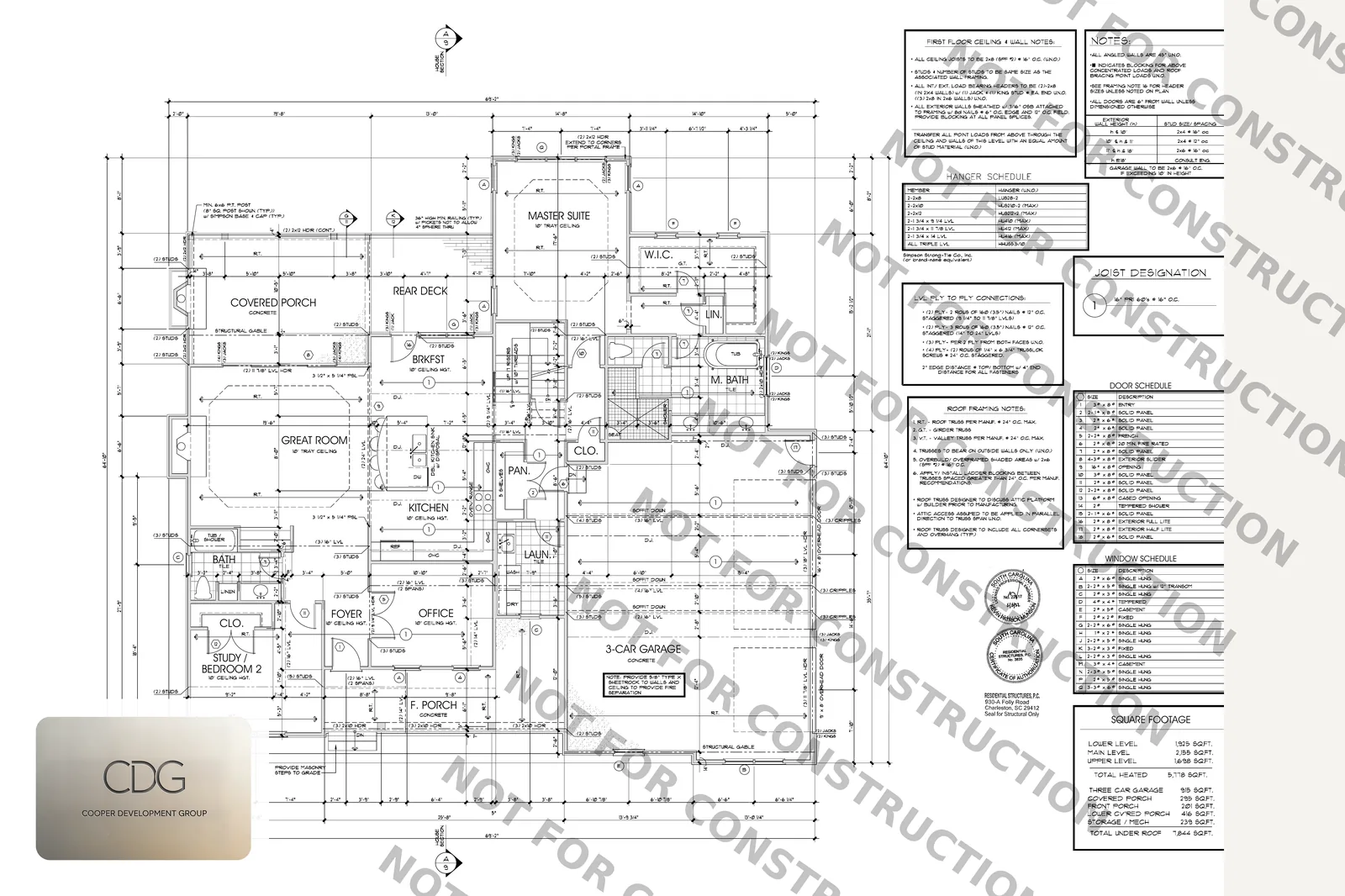The Charleston — Floor Plan (sample, watermarked)