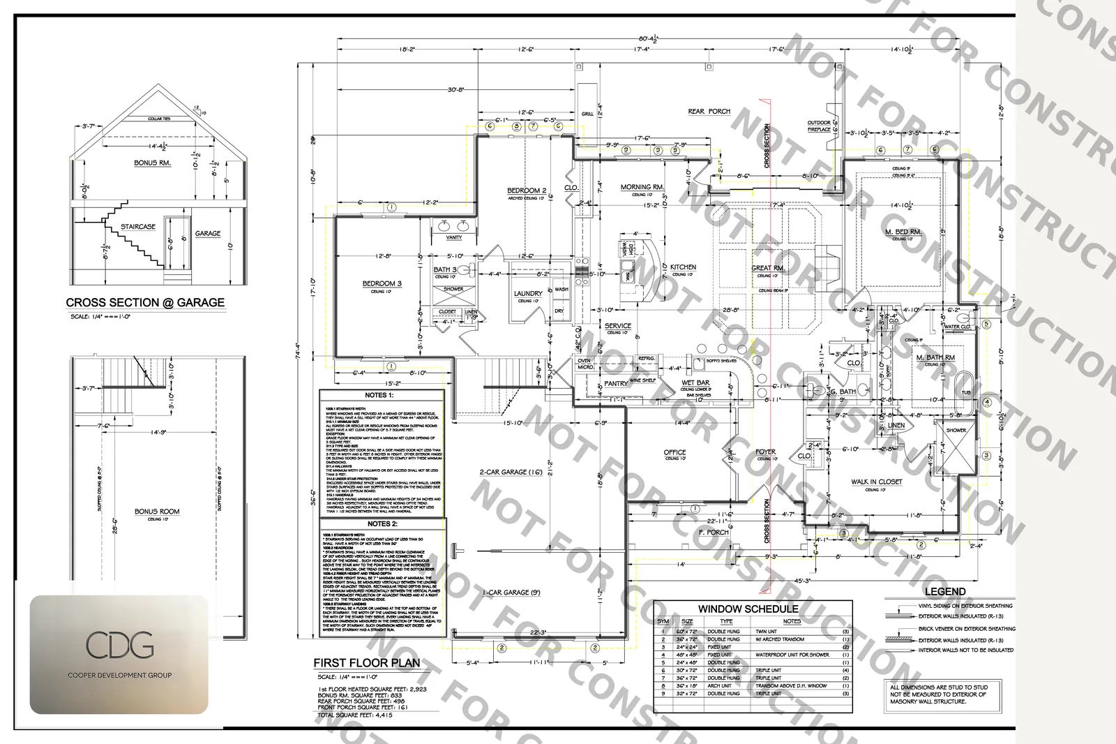 The Grandview — Floor Plan (sample, watermarked)