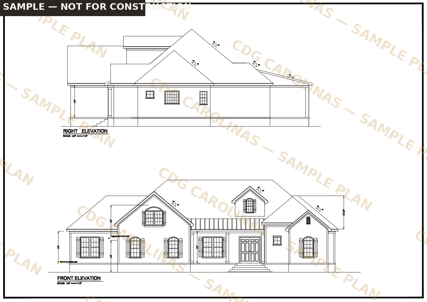 The Grandview — sample floor plan, watermarked