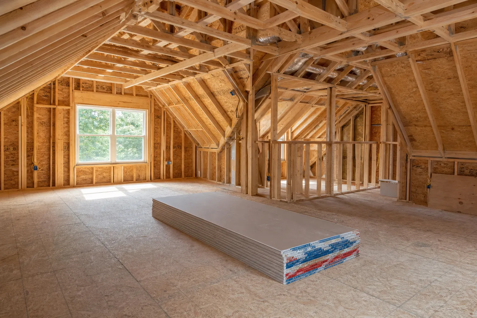 Editorial illustration of Planning an attic conversion in Charlotte, NC in North Carolina