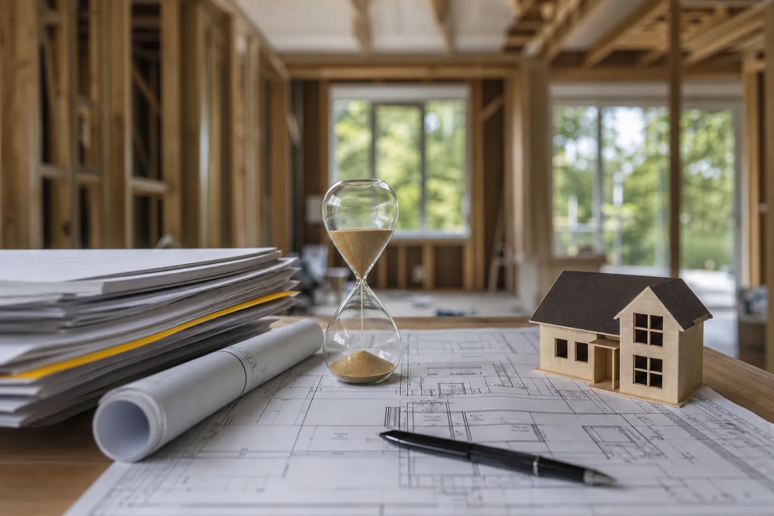 Editorial illustration of How Can a Permit Resubmittal Affect a Charlotte Residential Remodel Schedule? in North Carolina