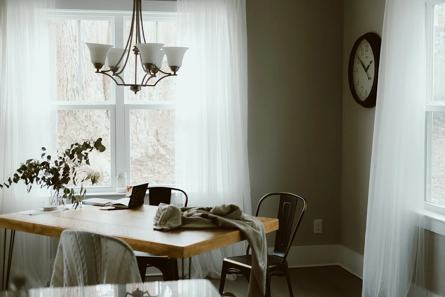 A bright dining area in a new home in Charlotte — Custom home remodeling in Charlotte, NC: Elevate your lifestyle