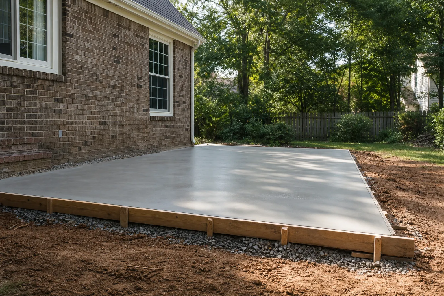 Editorial illustration of Slab-on-grade foundations in North Carolina