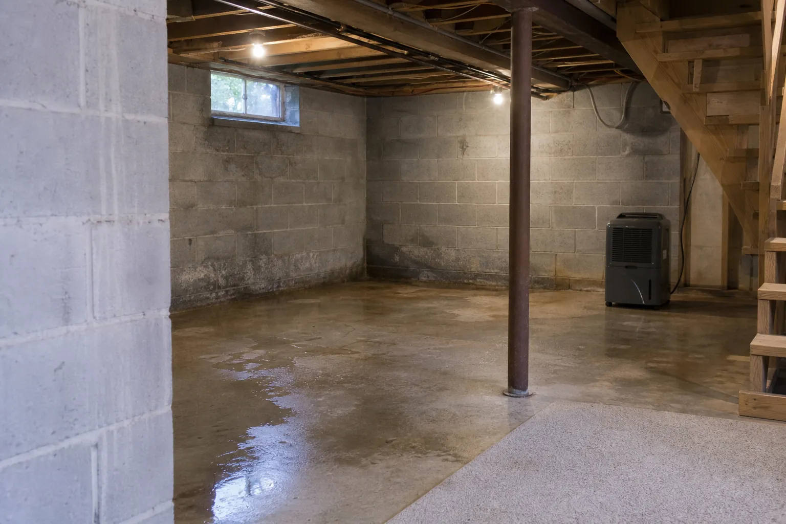 Editorial illustration of Start With How the Basement Behaves Now in North Carolina