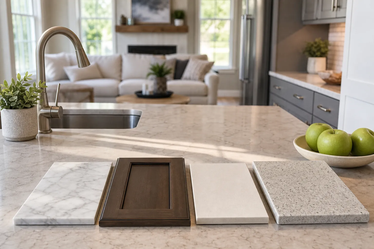 Editorial illustration of How Charlotte Homeowners Can Compare Remodel Finishes by Maintenance Needs in North Carolina