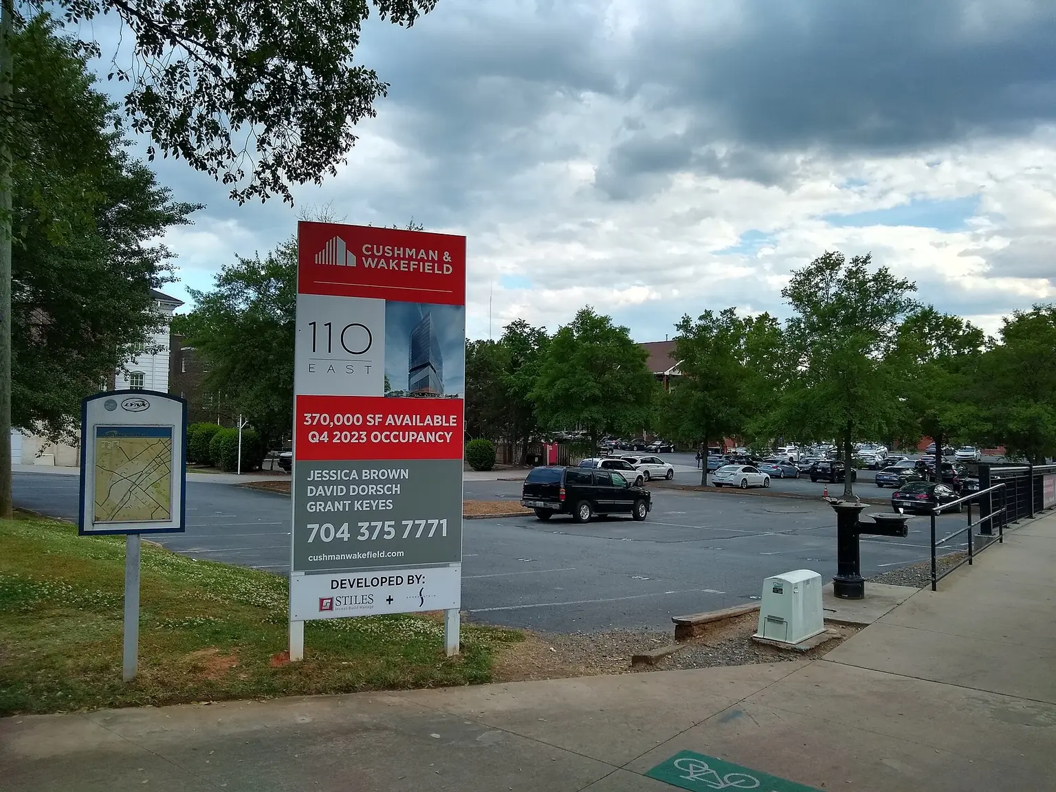 A Charlotte property at 110 East before sitework began — Permit timeline for residential projects in Charlotte: What to expect