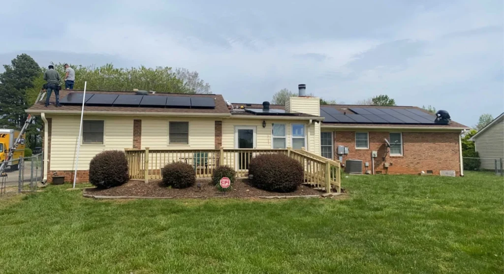 Solar installation in Lake Wylie, SC | Cooper Development