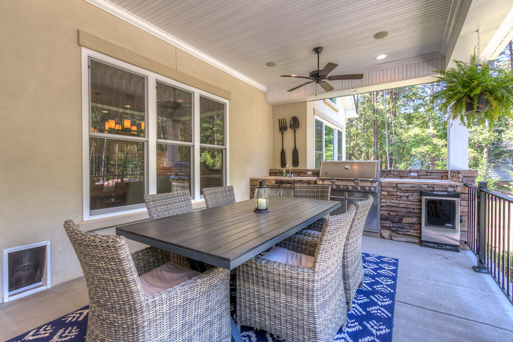 Custom Home Plans in Lake Wylie, SC | Cooper Development Group 30OldHickoryCt-31Porch - Grill